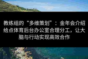 教练组的“多维策划”：金年会介绍给点体育后台办公室合理分工，让大脑与行动实现高效合作